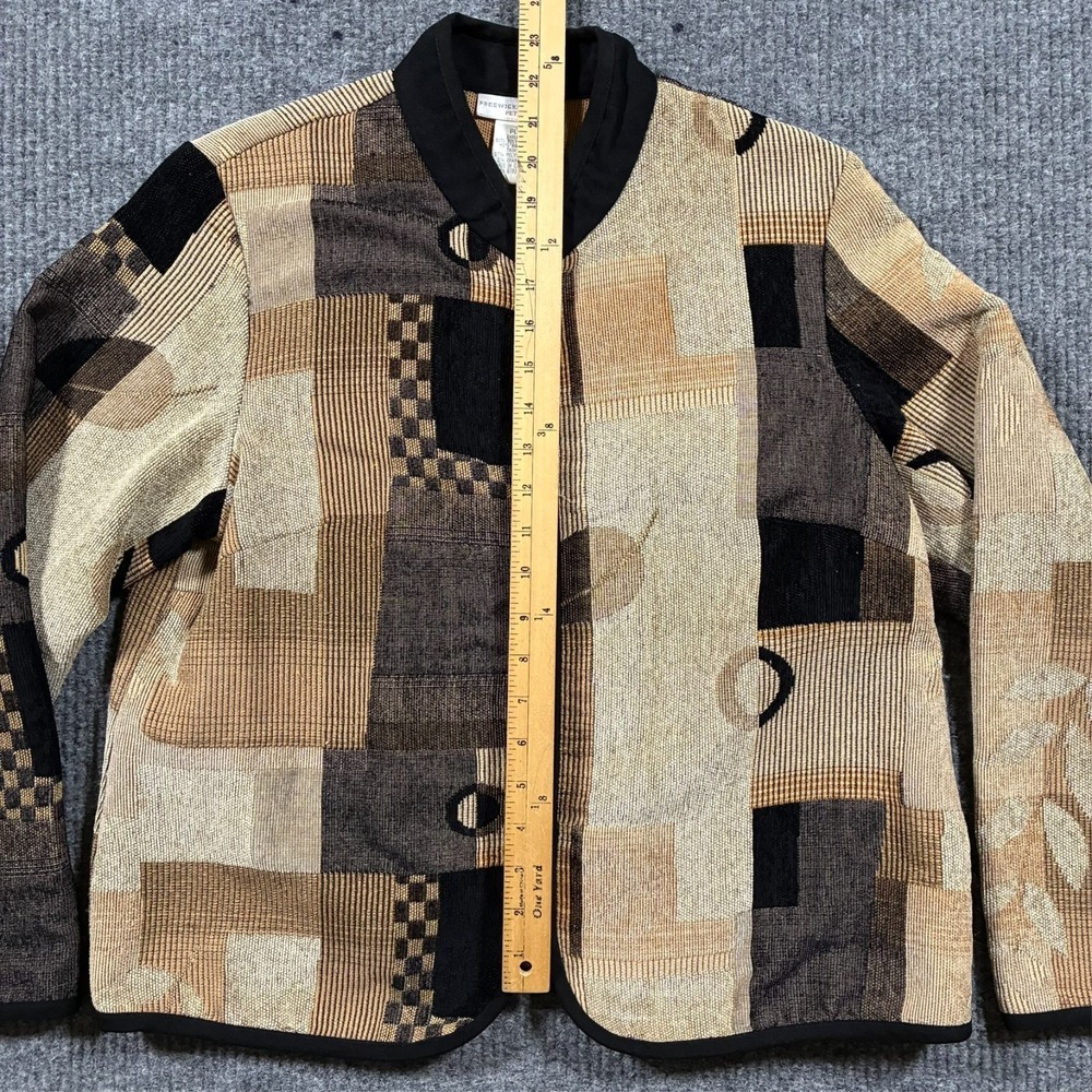 Vintage Preswick & Moore Petite Abstract Tapestry Jacket Womens PL Long Sleeve - Picture 5 of 8